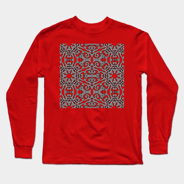 tribal batak culture 1 Long Sleeve T-Shirt by Hahanayas